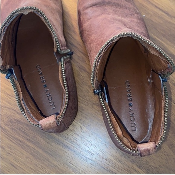 Lucky Brand Brown Leather Bootie - Picture 3 of 4